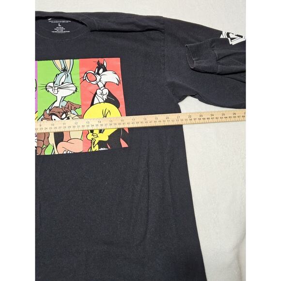 Original Looney Tunes Bugs Bunny Tweet Bird Sze Large Black Long sleeves T Shirt - Picture 5 of 7